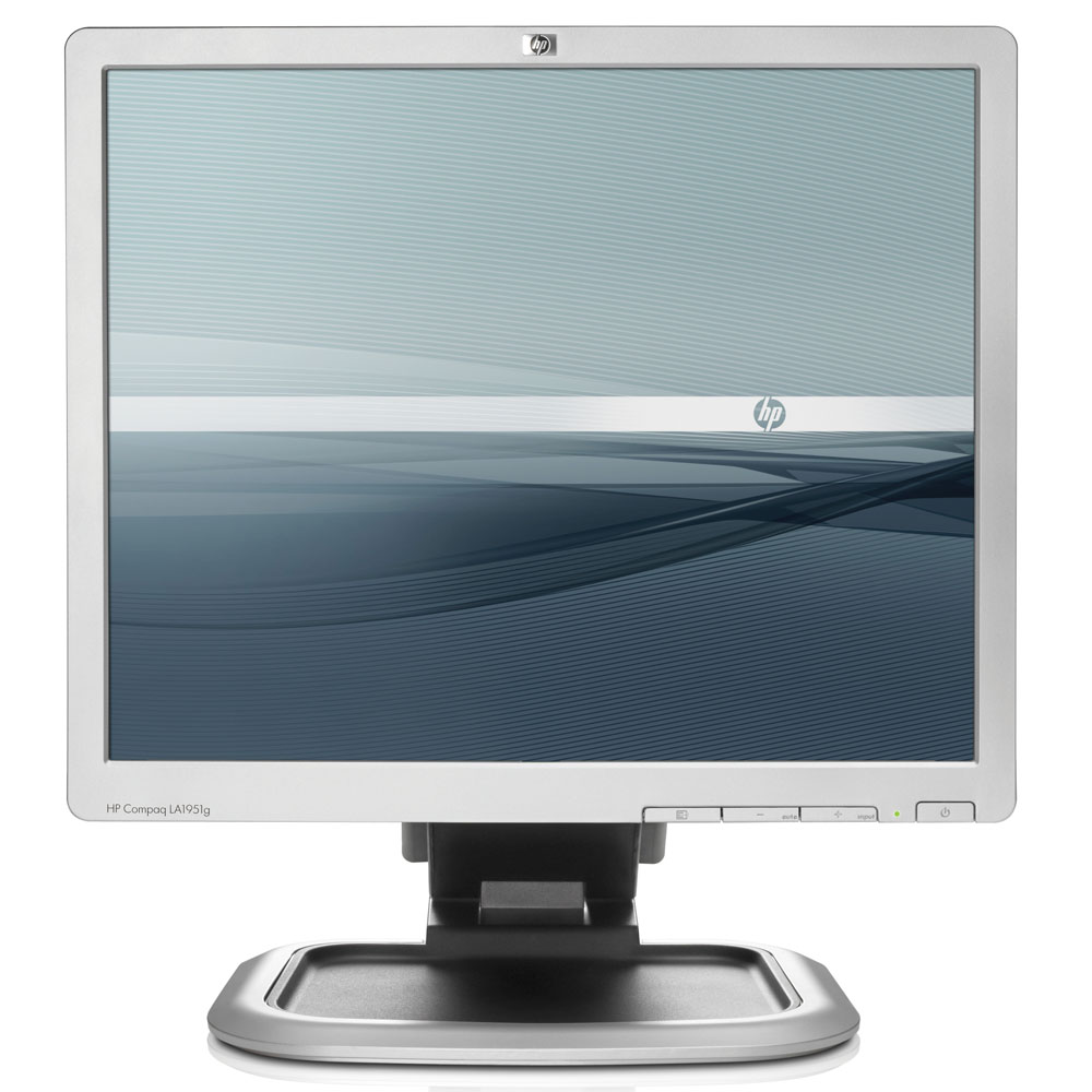  HP TFT LA1951g 19-inch Flat Panel Monitor (250 cd/m2,1000:1,5 ms,160/160,VGA,DVI-D,USB hub,portrait orientation,TCO,EPEAT Gold)