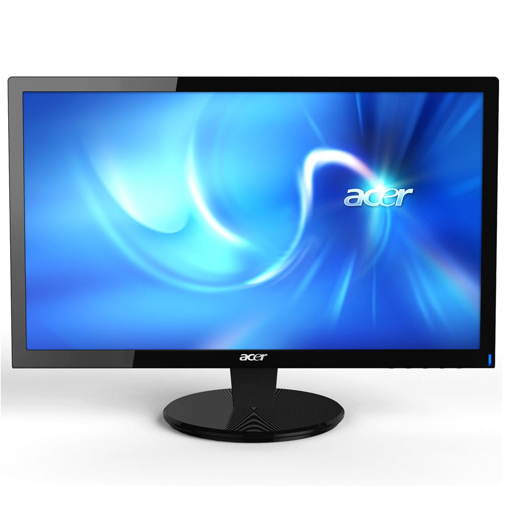  18, 5-inch ACER P196HQVb Wide(16:9HD), 1366x768, 5ms, 200cd/m2, 5000:1, 90/50, Glossy Black