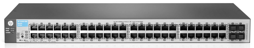  HP 1810-48G Switch (48 ports 10/100/1000 + 4 SFP, WEB-managed, 19')