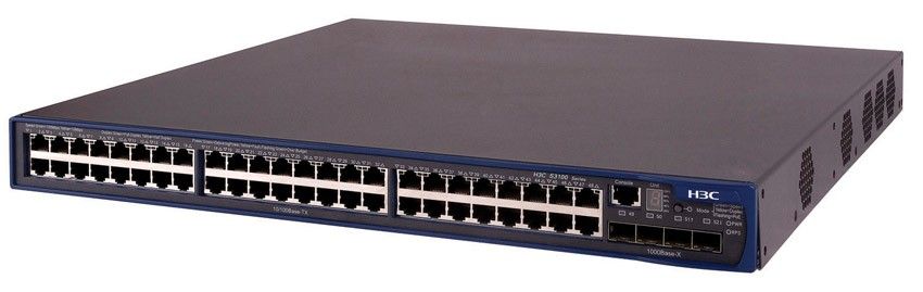  HP 3100-48 Switch (48x10/100 + 4xSFP, Full Managed L2, Clustered Stacking, 19')(repl. for JE027A)