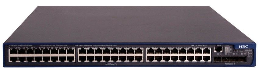  HP A3600-48 EI Switch (48x10/100 + 4xSFP, Managed L3, Stacking, 19')(repl. for JE103A)