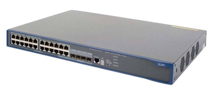    HP E4210-24G-PoE   Switch (20x10, 100, 1000 + 4x10, 100, 1000 or SFP, 2 x 10G Slots, Managed, L3 static, PoE 370W, Clustered Stacking, 19')