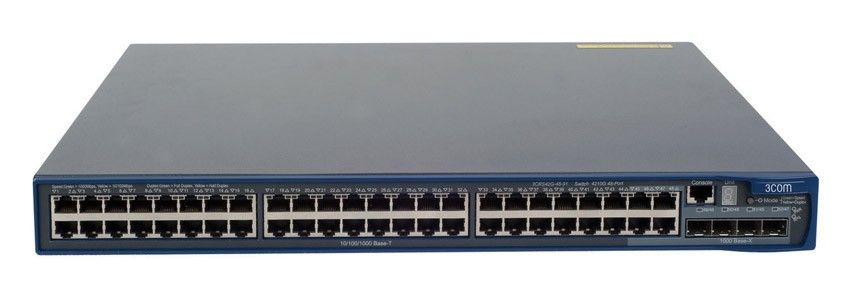    HP E4210-48G   Switch (44x10/100/1000 + 4x10/100/1000 or SFP, 2 x 10G Slots, Managed, L3 static, Clustered Stacking, 19')