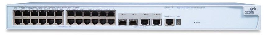  HP E4500-24 Switch 26-Port (24x10/100 + 2 10/100/1000 RJ-45 or SFP, Dinamic L3, SNMPv3, Managed, 19') (eq.3CR17561-91)