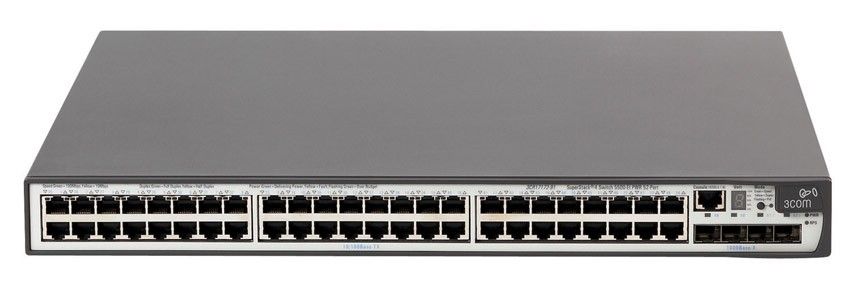  HP E5500-48G Switch (44x10/100/1000 RJ-45, 4xCombo 10/100/100 RJ-45 or SFP;1 exp.slot, Managed, L3, VLAN 4096, XRN, 19')(eq.3CR17251-91)