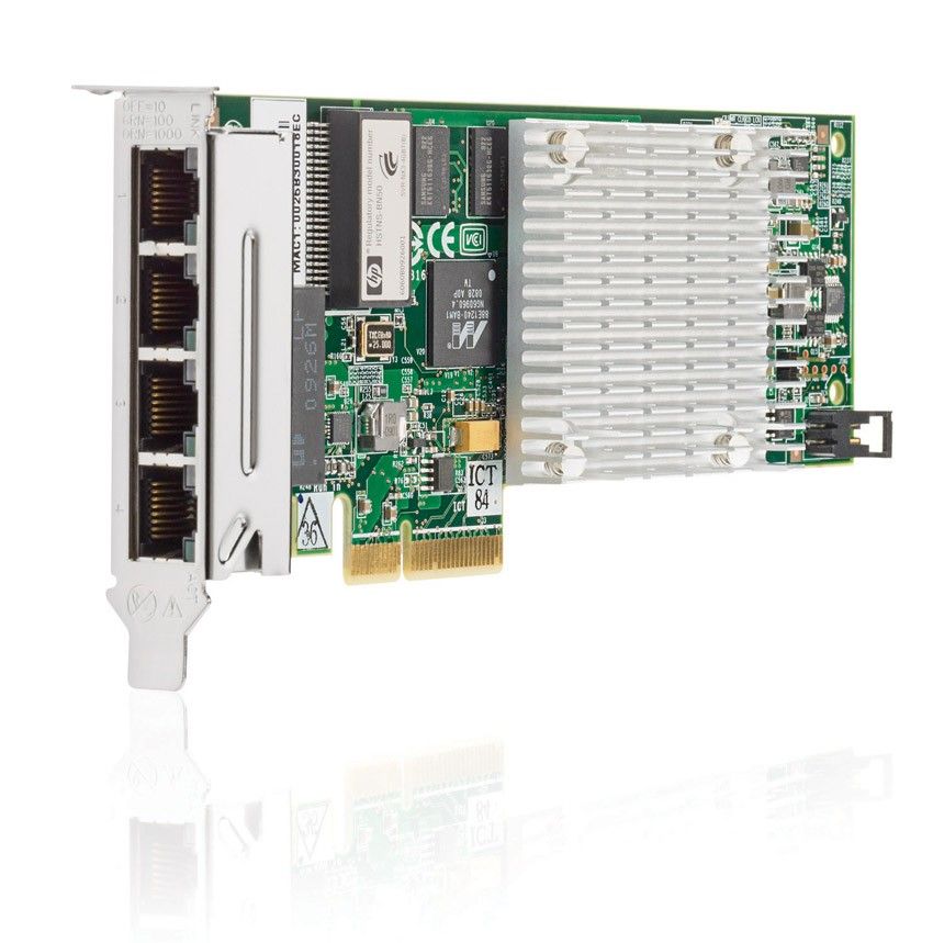   HP NC375T PCIe2.0 (x4) 4-Port Gigabit Server Adapter (incl. low-profile bracket)