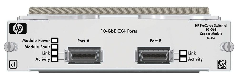 HP ProCurve cl 10-GbE Dual port Copper Module (2 CX4 connectors, 0.5m cable)