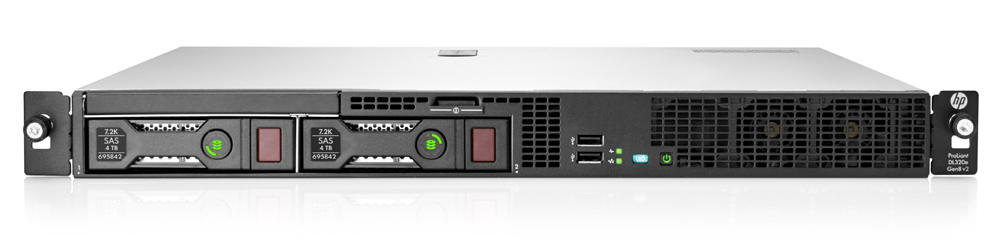  HP Proliant DL320e Gen8 v2 Server Rack 1U, Intel Xeon E3-1230v3 (3.3GHz/4-core/8MB/80W, HT), RAM 1x4Gb Unbuffered DIMMs PC3-12800E (1600MHz), HP Dynamic Smart Array B120i Controller (ZeroMemory, SATA, RAID 0/1/1+0), 4 bay SFF Hot Plug Drive Cage, DVD-ROM, HP iLO Management Engine standard (without dedicated port), HP Ethernet 1Gb 2-port NC332i Adapter, 350 Watts Non-Hot Plug Non redundant Power Supply, HP 1U Friction Rail Kit