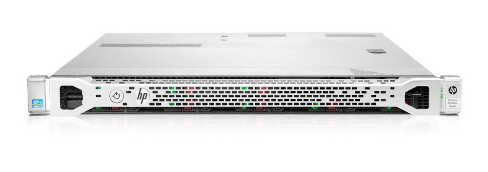  HP ProLiant DL360e Gen8 Server E5-2407 Rack(1U), Xeon4C 2.2Hz(10MB), 1x8GbUD, B320i(512Mb, RAID0, 1, 10, 5), 2x1TbSATA(8)SFF, DVD-RW, iLO ME, 4x1GbEth, FRK, 1x460RPS(2up), 3-1-1 warr.