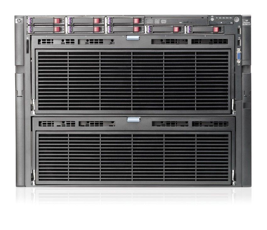  HP ProLiant DL980 G7 Server E6540 6-core 4P SAS (4x2, 0(18mb)(up to 8), 16x8GbR2D(8 memory boards), no SFFHDD(8), P410iwFBWC(512Mb, RAID5, 5+0, 1+0, 1, 0), 4xGigNIC, DVD, 4x1, 2kW plat HPRPS, iLo3 with ICE)