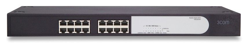 Коммутатор HP 1405-16G Switch (16 10/100/1000 RJ-45 ports, Unmanaged, 19') (eq.3CBLUG16A)