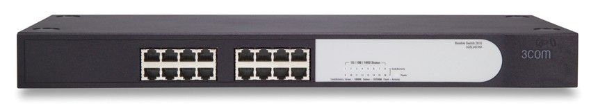    HP 1405-16G   Switch (16 10/100/1000 RJ-45 ports, Unmanaged, 19') (eq.3CBLUG16A)