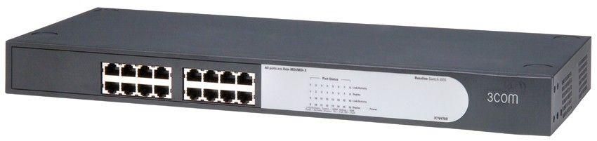 Коммутатор HP 1405-16 Switch (10/100 RJ-45, Unmanaged, 19') (eq.3C16470B)