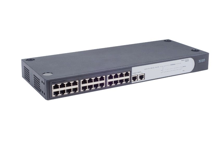 Коммутатор HP 1405-24-2G Switch (24x10/100 RJ-45 + 2x1000 RJ-45 Unmanaged, 19') (eq.3CBLUF26)