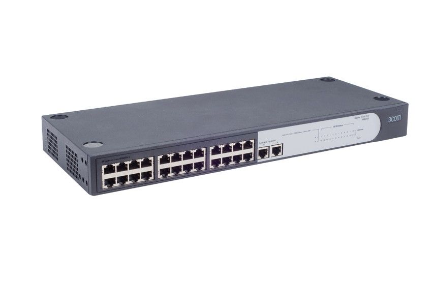  HP 1405-24-2G Switch (24x10/100 RJ-45 + 2x1000 RJ-45 Unmanaged, 19') (eq.3CBLUF26)