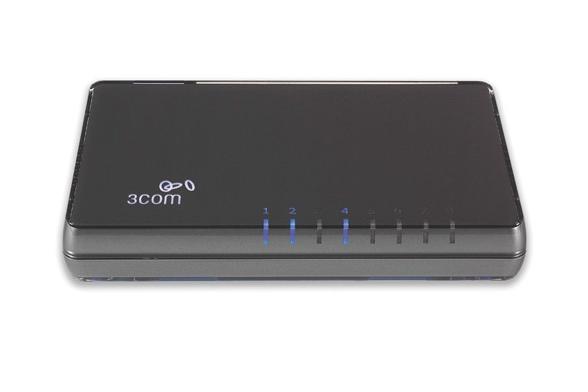 Коммутатор HP 1405-8 Small Office Switch (8 ports 10/100 RJ-45, Auto MDI/MDIX, Unmanaged, Internal power supply) (eq.3CFSU08)