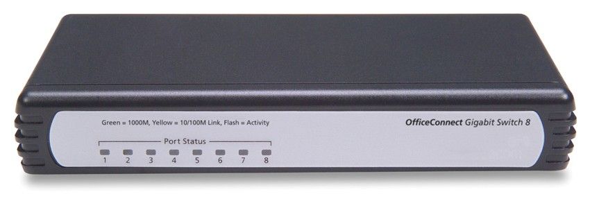    HP 1405C-8G   Switch (8 ports 10/100/1000 RJ-45, Unmanaged) (eq.3C1670800C)