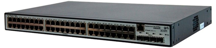  HP 1910-48G Switch (48x10/100/1000 RJ-45 + 4xSFP Web, SNMP, L3 static, single IP management up to 32 units, 19') (eq.3CRBSG5293)