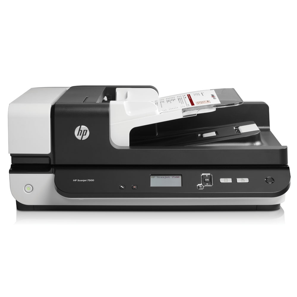 Сканер HP Scanjet Enterprise 7500 Flatbed Scanner (216x864 mm, 600x600dpi, 24bit, USB, LCD, ADF 100 sheets, 50(100) ppm, Duplex, replace L2689A, L2690A)