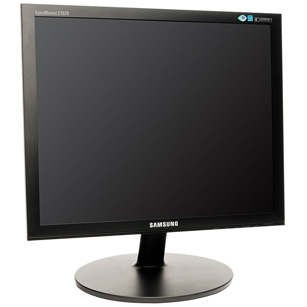  19-inch Samsung E1920NR(SBU) LCD, 1280x1024, 5ms, 250cd, m2, 1000:1(DC50000:1), 170, 160, TCO-03, Black