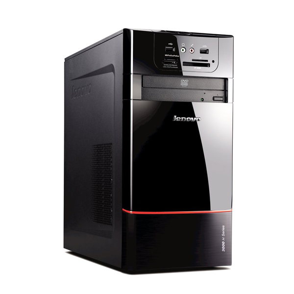 Персональный компьютер Lenovo IdeaCentre H220, DESKTOP E5500(2,8GHz), 2GB, 320GB, ATI HD5450(512Mb), DVD-SM, WiFi, W7HB, Black