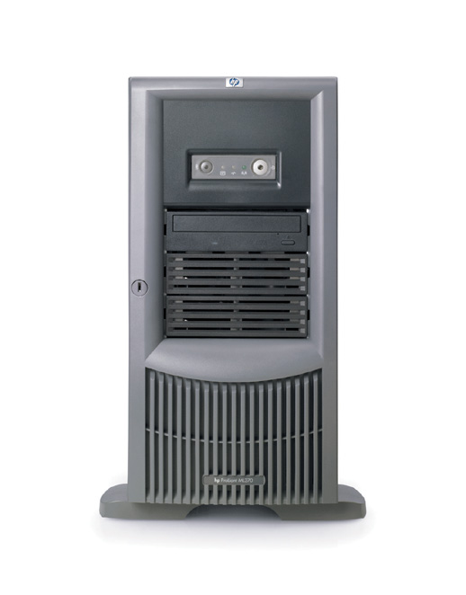    HP ProLiant ML370 G4 Server Tower XeonDP-3.2/2Mb/800MHz,   1Gb PC3200/400MHz, Ultra320-SCSI (max. 6x300Gb+2x300Gb), HotPlug, 6/6 PCI, CD, FDD, Gigabit NIC