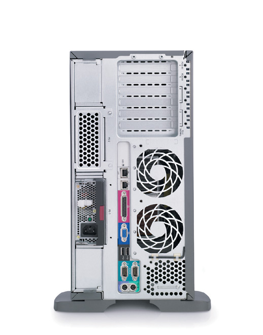    HP ProLiant ML370 G4 Server Rack Dual Core XeonDP-2.8/2Mb/800MHz,   2x512Mb PC3200/400MHz, Ultra320-SCSI (max. 6x300Gb+2x300Gb), HotPlug, 6/6 PCI, CD, FDD, Gigabit NIC