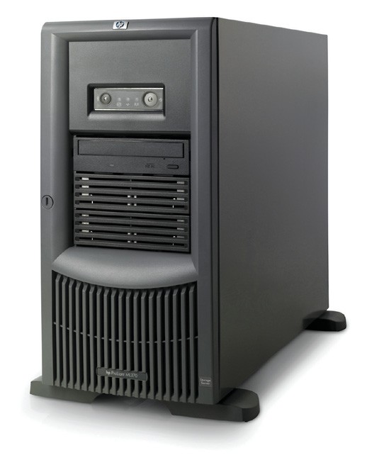   NAS  HP ProLiant ML370 G4 Storage Server   Tower 5U 2xXeon DP-3.4/1Mb/800MHz, 1Gb (max 4x1Gb), 2x36.4Gb (os) + 6x300Gb (data) 15000 rpm Ultra320-SCSI, RAID 0/1/5/0+1, SCSI, SA6402/128Mb BBWC, NAS  HP, 6/6 PCI, FDD, DVD, NIC, Windows Storage Server 2003 (SMB/CIFS, NFS, NCP, AppleTalk, HTTP, FTP protocols)