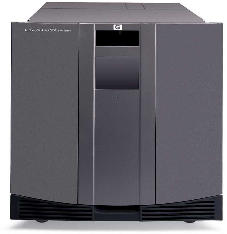   HP StorageWorks MSL5052S2 Tape Library SDLT 320 2 Drives (max 4 drives), 52 media slots, LVDS, Rack 10U