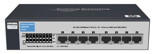  HP ProCurve Switch 1800-24G (22 ports 10/100/1000 +2 10/100/1000 or 2Gbics, WEB-Managed, Stackable 19')