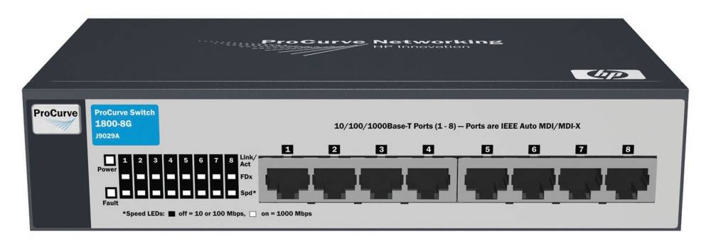  HP ProCurve Switch 1800-8G (8 ports 10/100/1000, WEB-Managed)