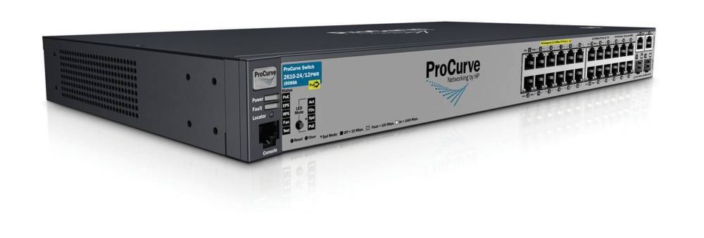     HP ProCurve Switch 2610-24/12PWR   (12POE+12 ports 10/100 + 2 10/100/1000 + 2 GBICs, Managed, Layer 3 static router, Stackable 19 )