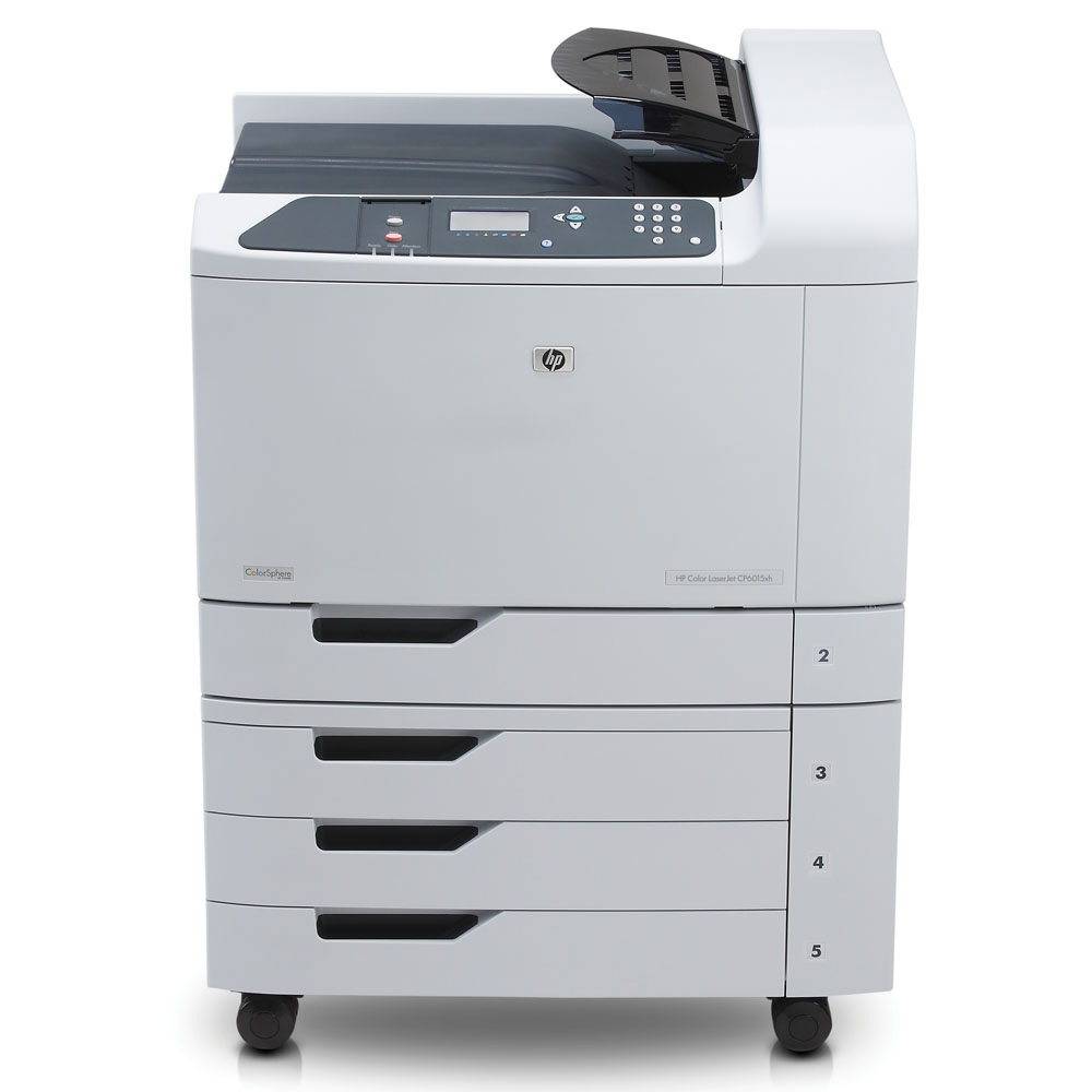    HP Color LaserJet CP6015xh (A3, 600dpi, ImageREt 4800, 41(41) ppm, 512Mb, 5trays 4*500+100, duplex, HDD 40Gb, USB/GigEth/2xEIO, 4cartriges)