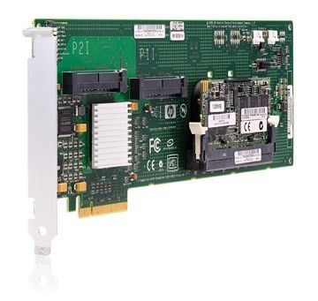  HP Smart Array E200/64MB RAID 0/1/1+0 (8 link: 2 int x4 wide port connectors SAS) PCI-E