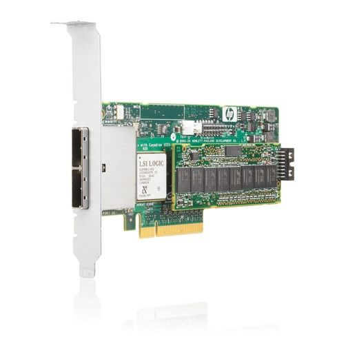  HP Smart Array E500/256MB RAID 0/1+0 (8 link: 2 ext x4 wide port Mini-SAS connectors SAS) PCI-E