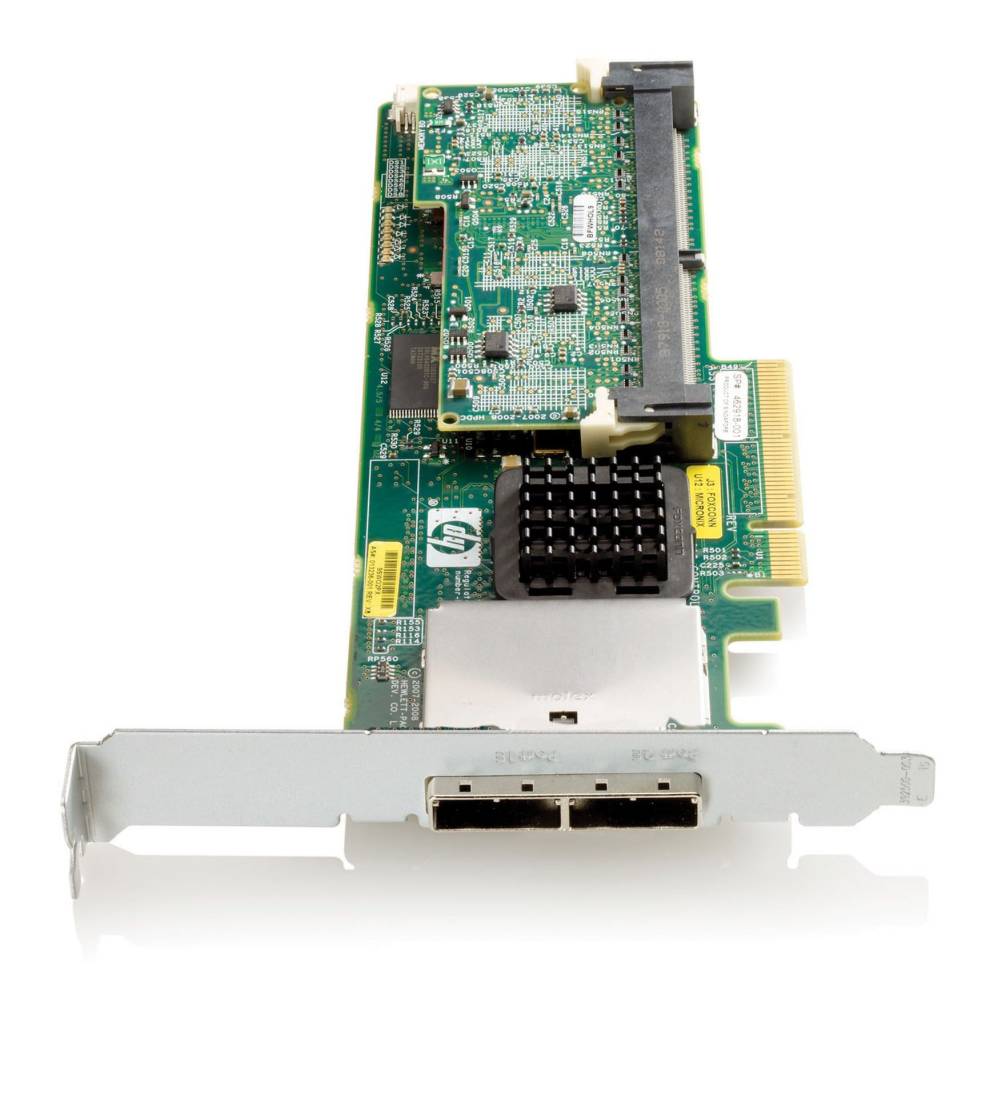  HP Smart Array P411/256 MB Controller RAID 0,1,1+0 (8 link: 2 ext (SFF8088) ports SAS) PCI-E x8, incl. h/h and f/h. Brckts