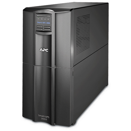    APC Smart-UPS SMT 3000VA 2700W, Line-Interactive, LCD, Out: 220-240V 8xC13 (4-Switched) 1xC19, SmartSlot, USB, COM, EPO, HS User Replaceable Bat, Black, 3(2) y.war.