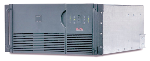    APC Smart-UPS RM 3U 5000VA (3750Watt, RS232, RJ45, 1xRBC12, 1xSS AP9617, 8xC13, Black)