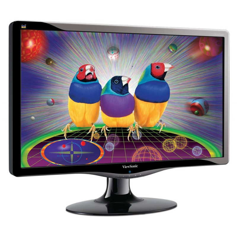  24-inch ViewSonic VA2431wma, 1920x1080, 5ms, 300cd/m2, 1000:1(100000DCR), 170/160, w/Spk, TCO05, Black/Silver, (replace VA2413wm)