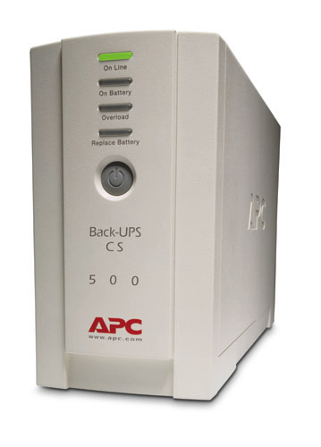    APC Back-UPS CS 500VA/300W, 230V, USB, Data line surge protection, user repl. batt., PowerChute