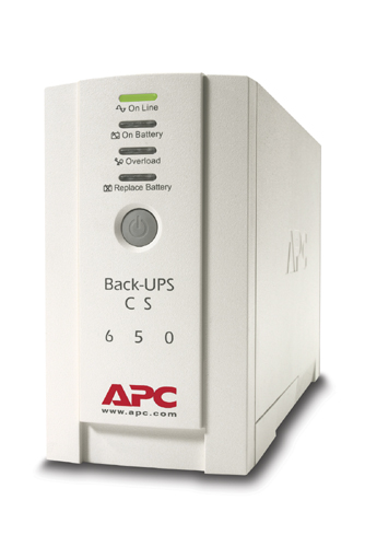    APC Back-UPS CS 650VA/400W 230V, DSL, fax, or modem protection Port DB-9 RS-232, USB