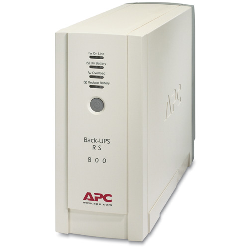    APC Back-UPS RS 800VA/540W, 230V, AVR, USB Interface, Cold-start, Data line surge protection, Hot Swap Batteries, PowerChute