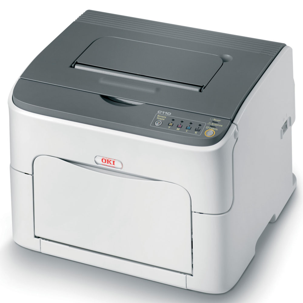    OKI C110 color laser printer (A4, 1200x600dpi, 5(20)ppm, 16Mb, 1tray 200, USB)