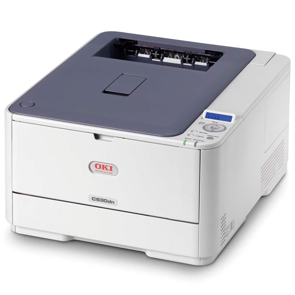    OKI C530DN (A4, 30/26 ppm, 1200x600DPI, 64MB, Duplex, USB/LAN, PostScript)