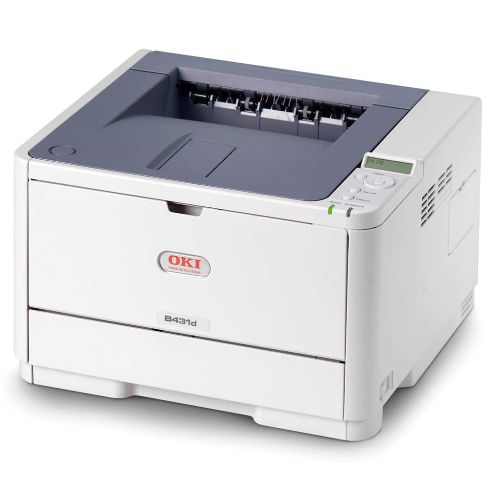   OKI B431d laser (LED) printer (A4, 1200x1200dpi, 38ppm, 64Mb, 2trays 100+250, Duplex, Parallel/USB, PS3)