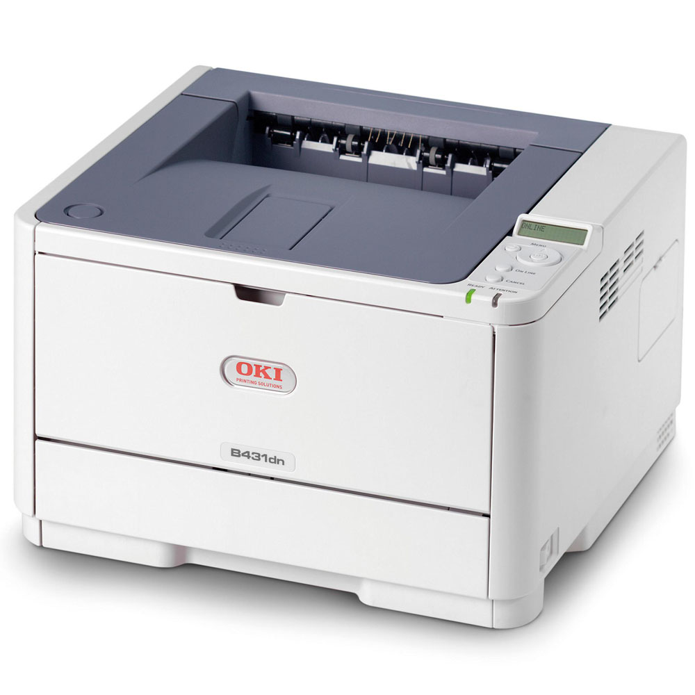   OKI B431dn laser (LED) printer (A4, 1200x1200dpi, 38ppm, 64Mb, 2trays 100+250, Duplex, Parallel/USB/LAN, PS3)