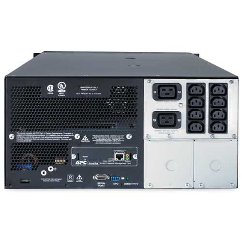      APC Smart-UPS RM 5U 5000VA   4000W 230V, Rackmount/Tower, Line-interactive, Hot Sw. User Repl. Batt., SmartSlot, PowerChute