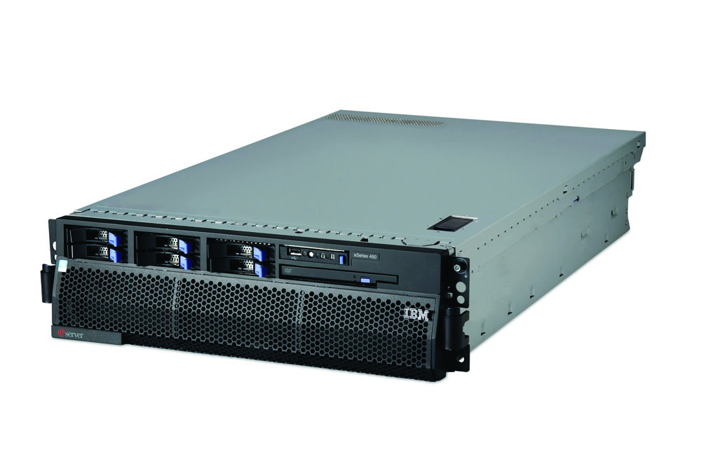  IBM x460, Xeon MP, 2x2.83GHz/667MHz, 1MB/4MB L2/L3, 2x1GB, O/Bay SAS, RSA II SL, 2x1300W p/s